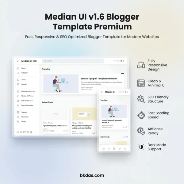 Median UI v1.6 Blogger Template Premium