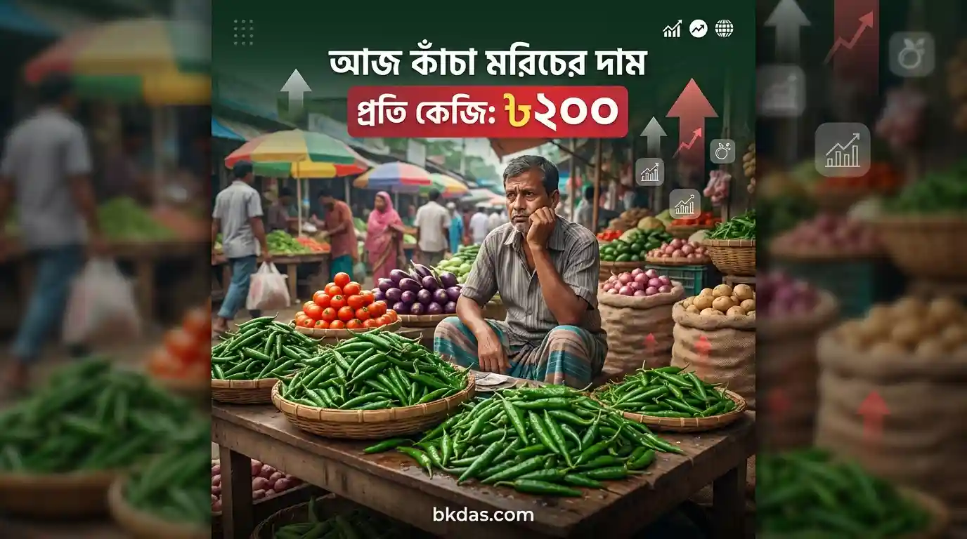 আজ কাঁচা মরিচের দাম
